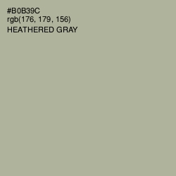 #B0B39C - Heathered Gray Color Image